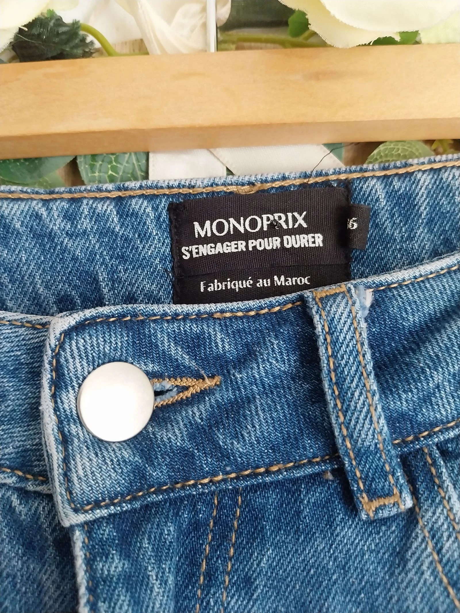 Jean azul algodón & elastano Monoprix Talla 36 – photo 6